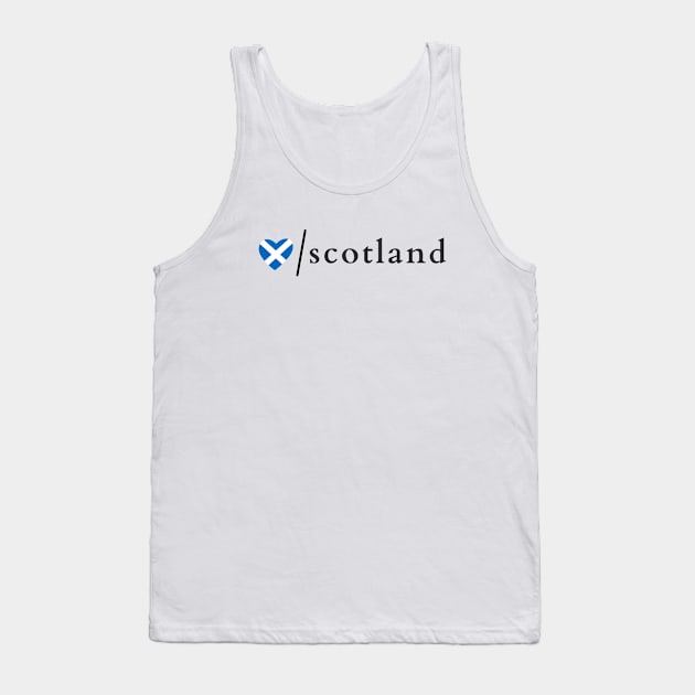 Love Scotland Saltire Heart Tank Top by allscots